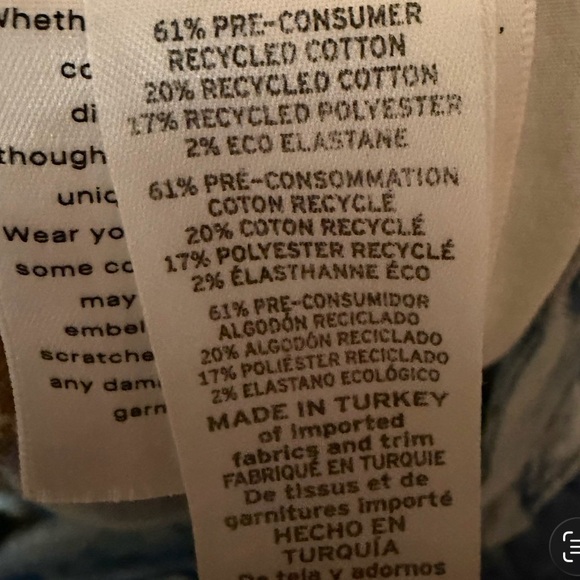 GOOD AMERICAN dark wash wide leg denim jeans. (Brand New) - Picture 4 of 4